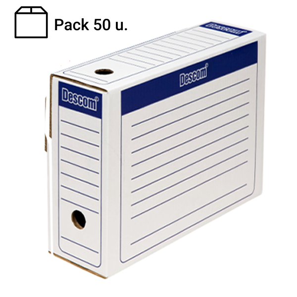 Archivador definitivo folio Descom. Pack 50