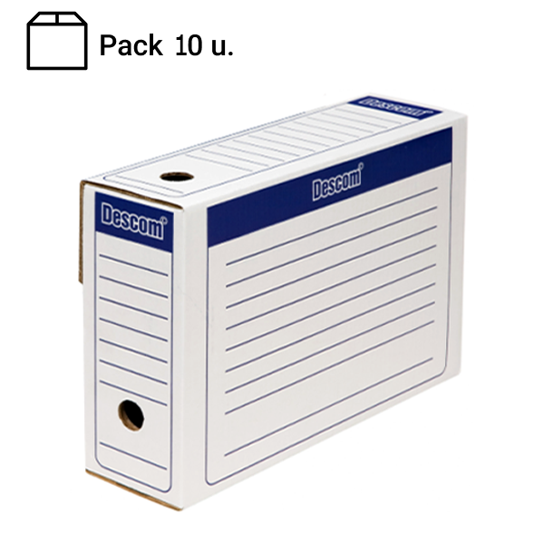 Archivador definitivo folio Descom. Pack 10