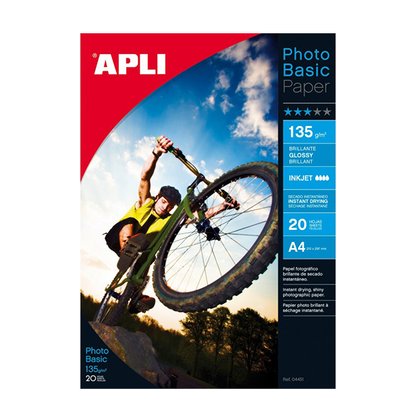 Apli Glossy High Bright A4 60 h. 135 g