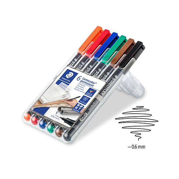 Estuche Staedtler Lumocolor 318 0,6 mm