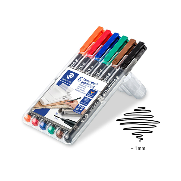 Estuche Staedtler Lumocolor 317 1 mm