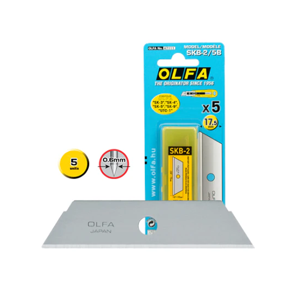 Cuchillas Olfa de 17,5 mm. Blister 5 u.