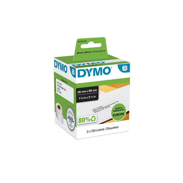 Rollo etiquetas Dymo Label W. 89x28 mm Blanco