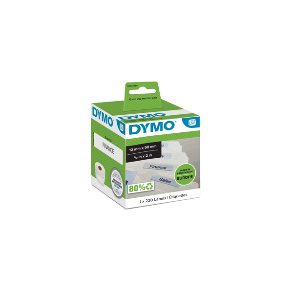 Rollo etiquetas Dymo Label W. 50x12 mm Blanco
