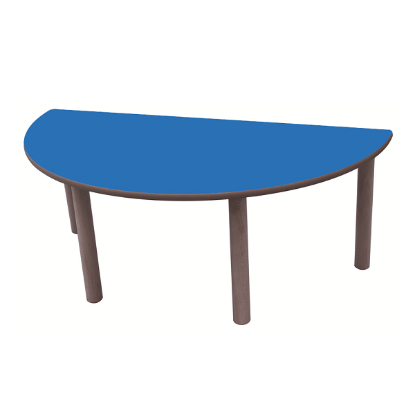 Mesa semiredonda 120 cm T1 alt. 46 cm