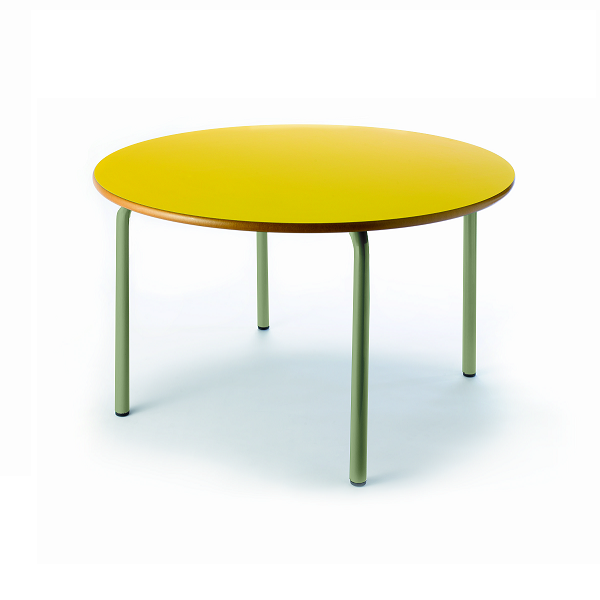 Mesa circular 206 pata verde 120 cm alt.46
