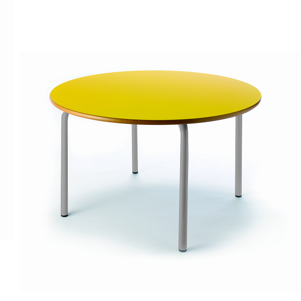 Mesa circular 206 pata gris 90 cm alt.54