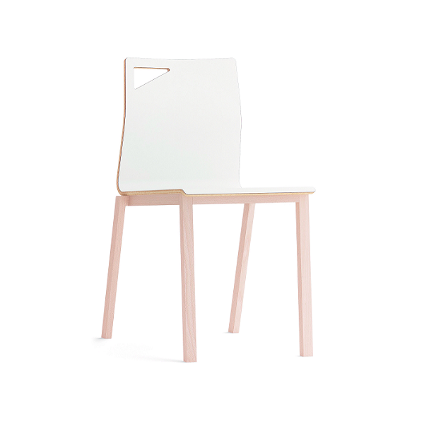 Silla Library patas madera 36 cm