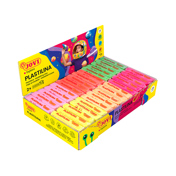 Plastilina Jovi Neón caja 30 u. 50 g.