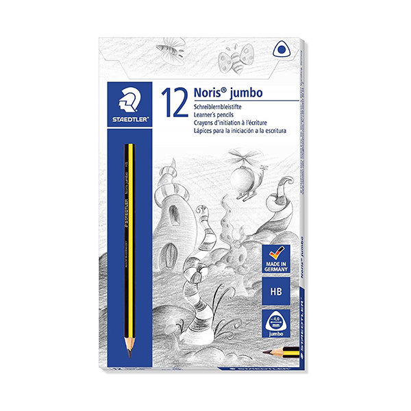 Lápiz HB Staedtler Noris jumbo 119. Caja 12