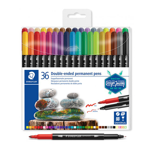 Permanente Staedtler doble punta 18 u.