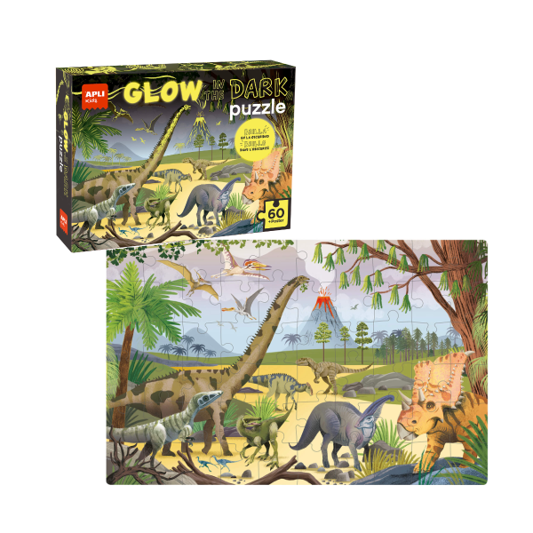 Puzle glow in the dark Dinosaurios
