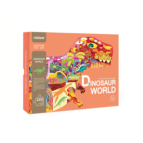 Puzzle dinosaurio grande forma animal