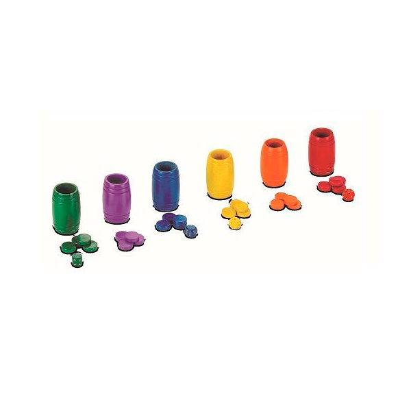 Accesorios parchis madera 6 jug.