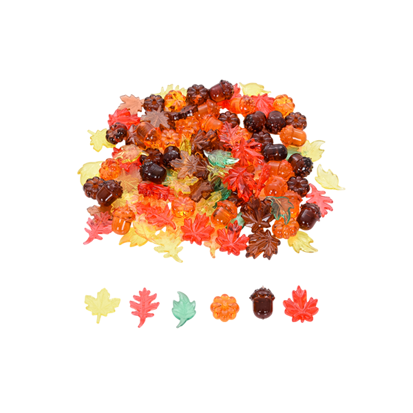 Hojas y Semillas colores translúcidos