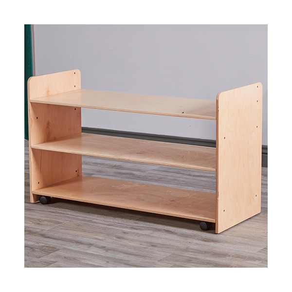 Estante abierto rectangular móvil serie Rookie
