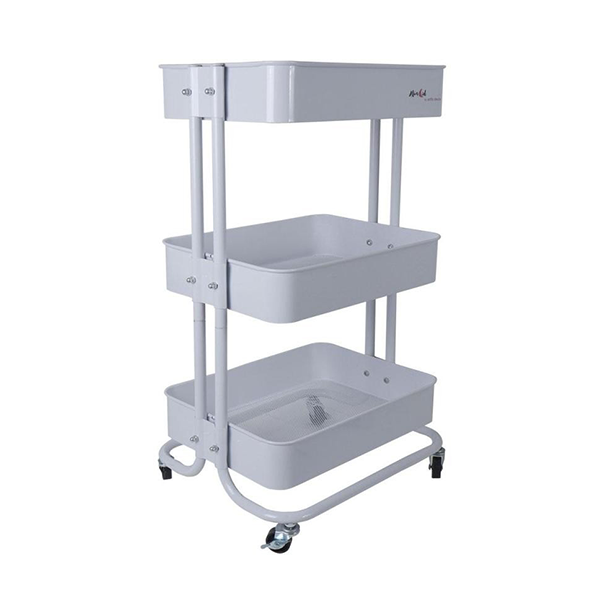 Carro metálico con 3 bandejas