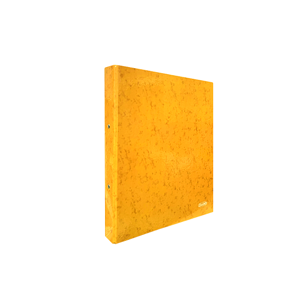 Carpeta cartón forrado 2 anillas 25 mm Amarillo