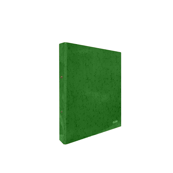 Carpeta cartón forrado 2 anillas 25 mm Verde