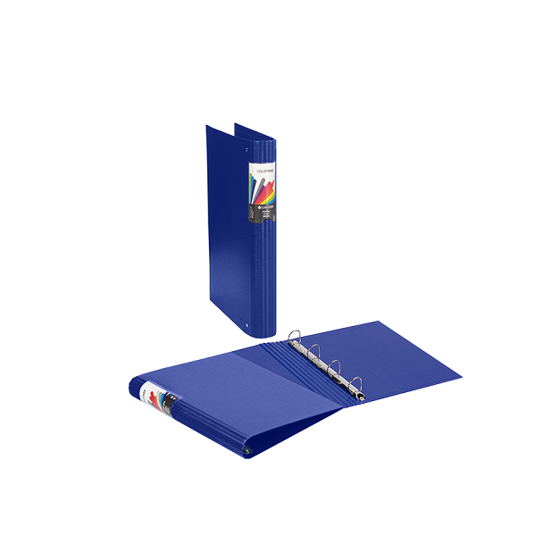 Carpeta A4 Colormax 4 anillas 25 mm Azul oscuro