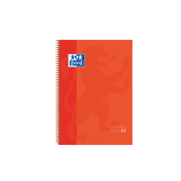 Cuaderno Oxford microperforado 80 h. Rojo