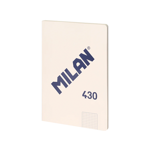 Libretas Milan 430 since 1918 A4 cuadricula 5x5 Beige