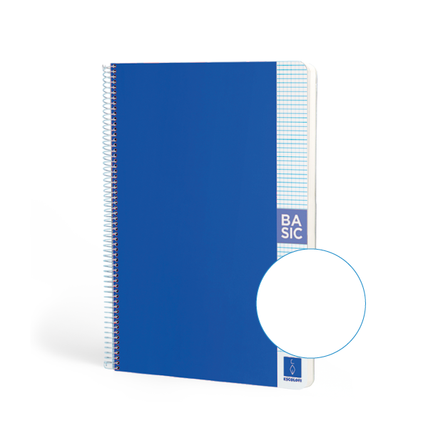 Cuaderno Escolofi Basic A4 80 h. 80 g. Liso Azul oscuro