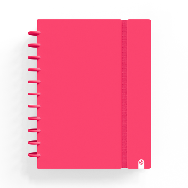 Cuaderno Ingeniox A4 100 h. cuad. Rojo Intense