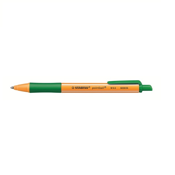 Bolígrafo Stabilo pointball Verde