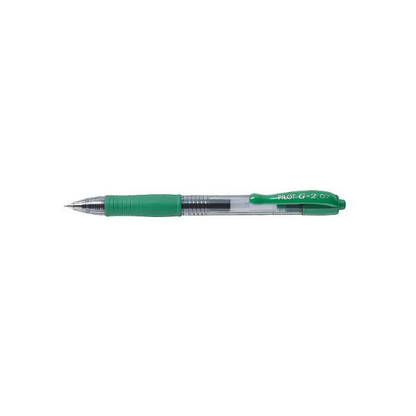 Bolígrafo gel Pilot G-2 Verde