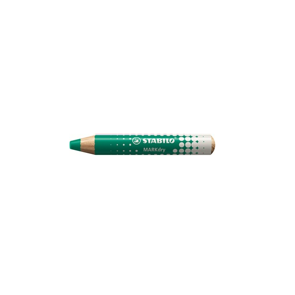Lápiz pizarras Stabilo Markdry Verde. Caja 5 u.