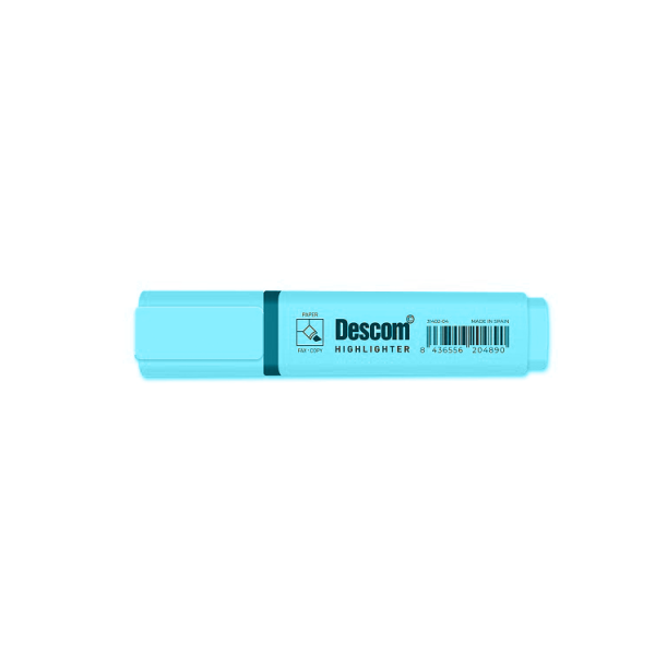 Marcador Descom fluorescente pastel Turquesa