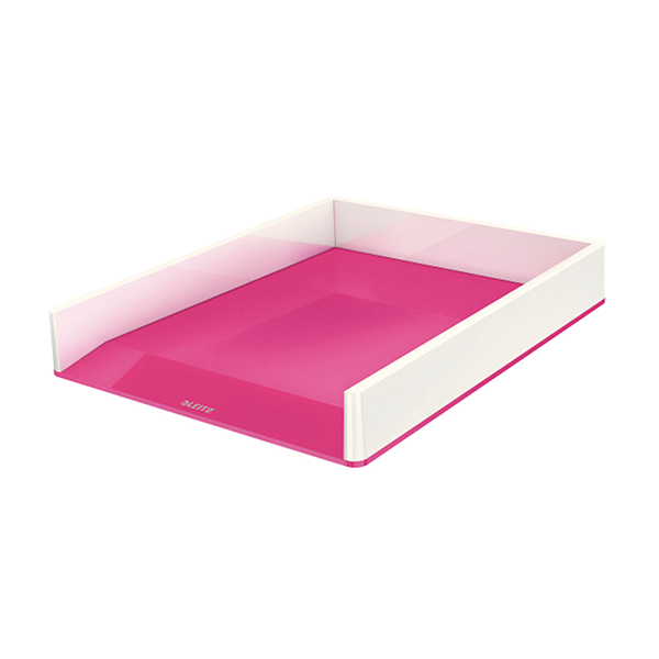 Bandeja Leitz Wow Ddual Fucsia metaliz./Blanco