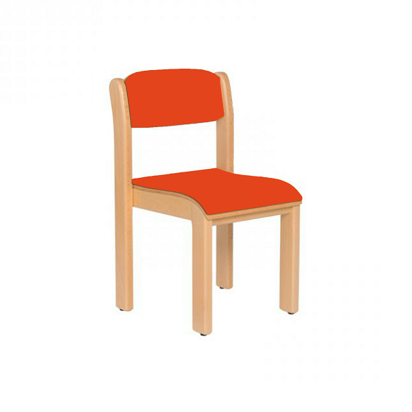 Silla madera T0, Rojo Cereza