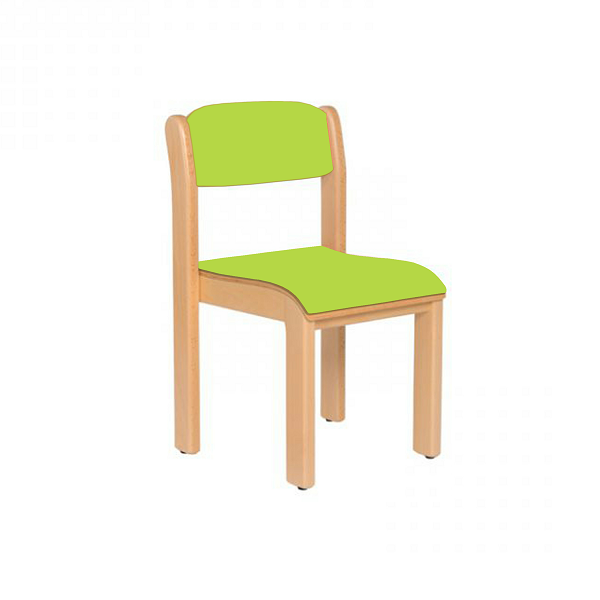 Silla madera T2, Verde manzana