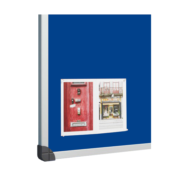 Tablero corcho tapizado 760 100x200 cm Azul osc.