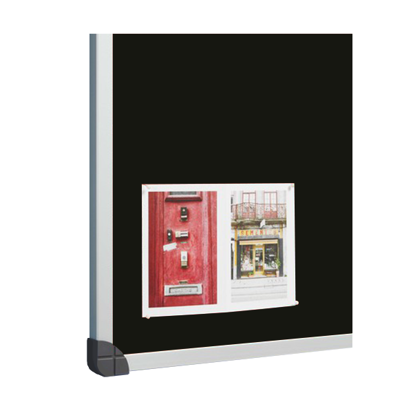 Tablero corcho tapizado 760 100x200 cm Negro