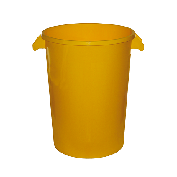 Barreño para residuos 100 l. Amarillo