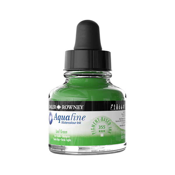 Aquafine tinta Verde hoja. Bote 25,9 ml.