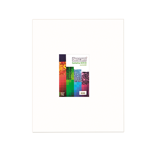 Pack 25 h. cartulina Blanco 50x65 cm