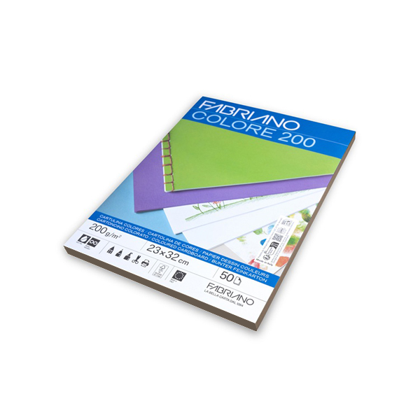 Cartulina tapas 200 g 23x32 FSC Marrón. Pack 50 h.