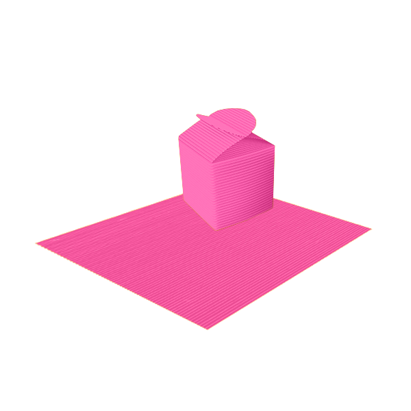 Hoja cartón ondulado Fucsia