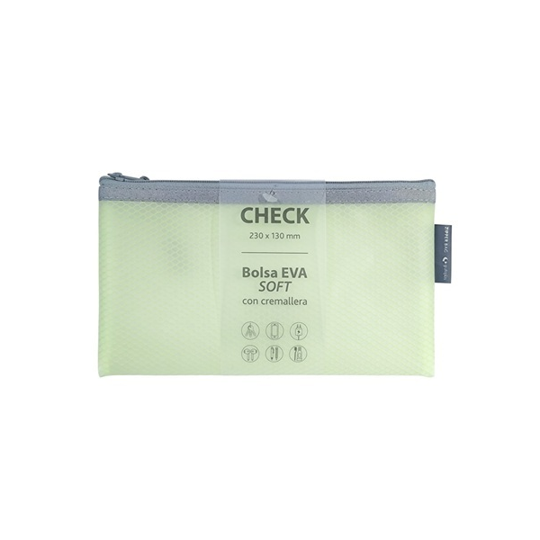 Bolsa cremallera Eva-Bag Check 230x130 mm Verde