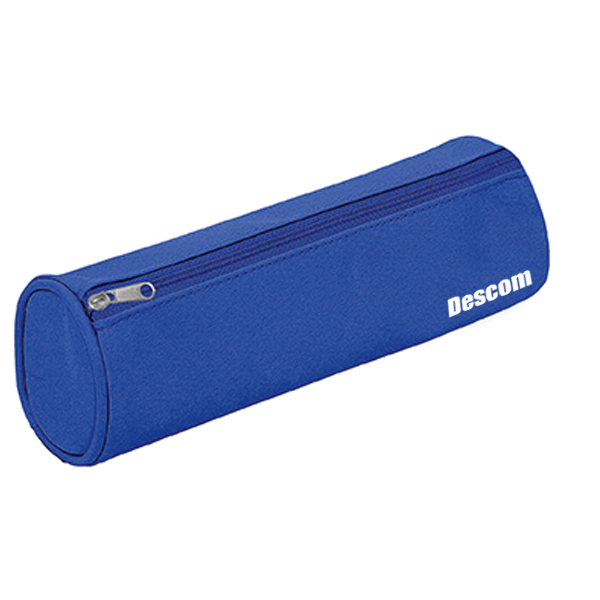 Estuche redondo Descom Azul