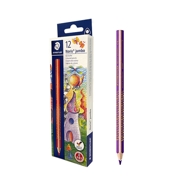 Caja 12 lápiz Staedtler Noris jumbo 188 Violeta