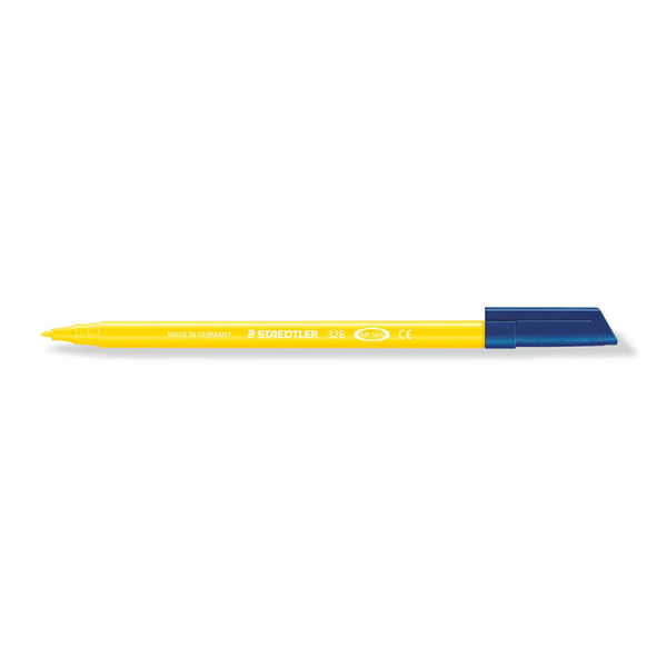 Rotulador Staedtler 326. Amarillo. Caja 10