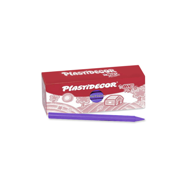 Caja 25 ceras Plastidecor Violeta