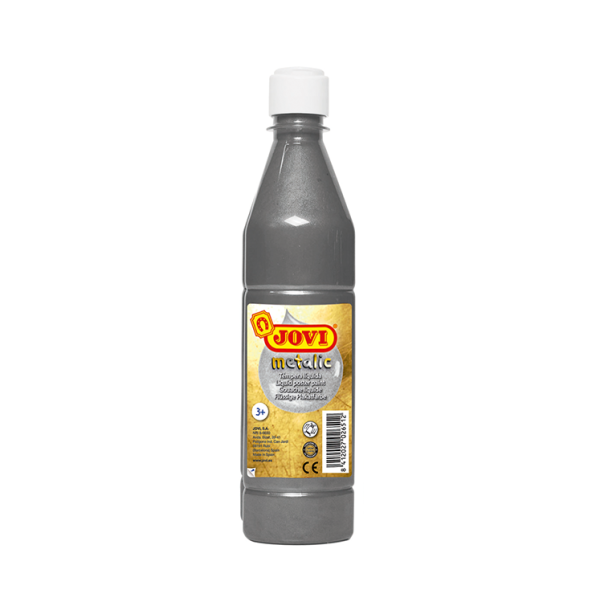 Témpera líquida Jovi metalizada 500 ml. Plata