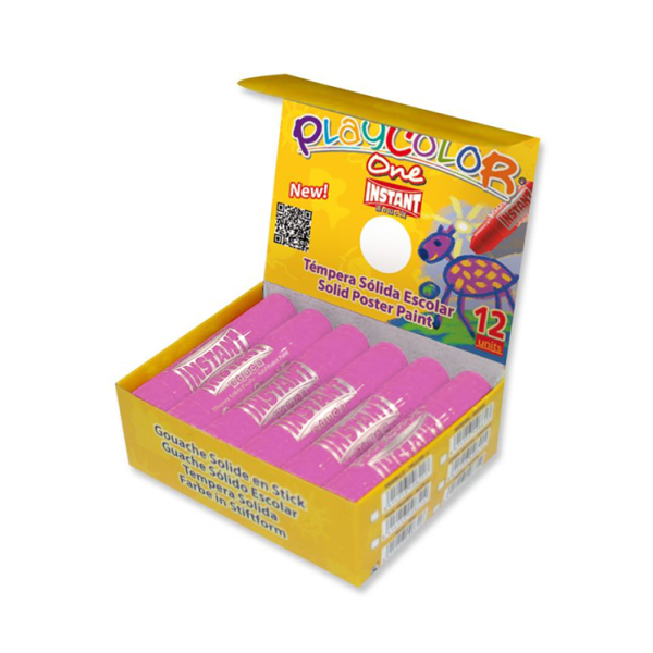 Témpera Playcolor One Rosa. Caja 12