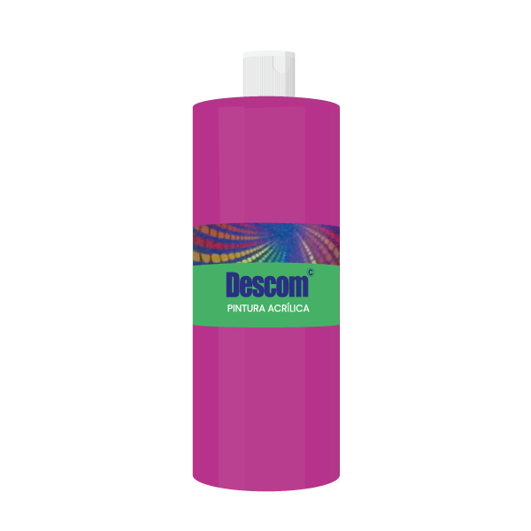 Pintura acrílica 500 ml. Magenta. Uso escolar